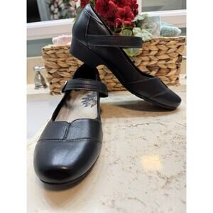 Taos Balance Size 10 Black Leather Mary Jane’s Comfort Shoe Bal-13870
